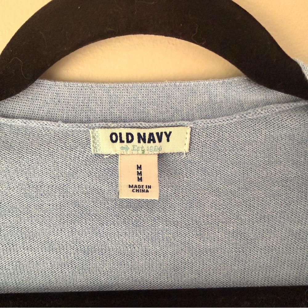 Old Navy Soft Blue Women's Cardigan - Picture 3 of 3